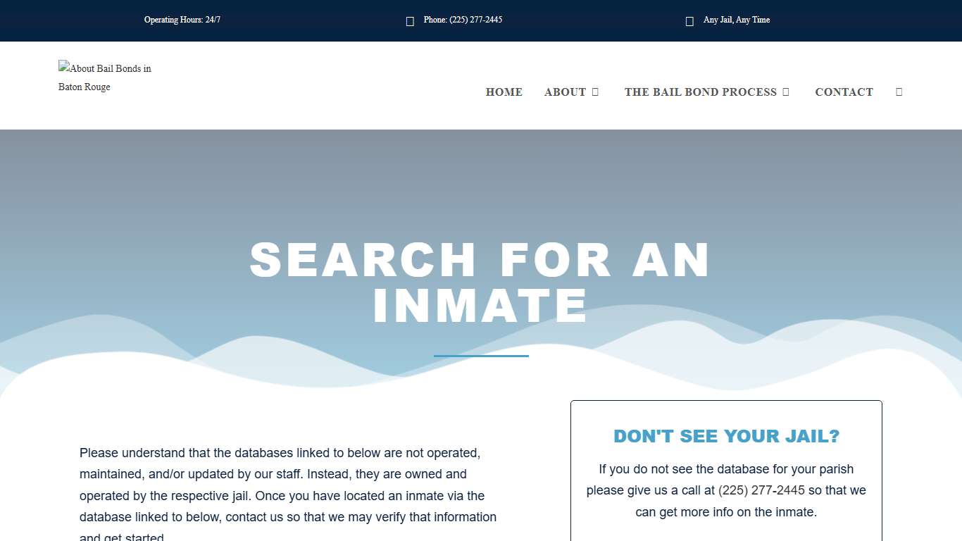 Inmate Search | Bail Bonds Baton Rouge - Search Your Parish